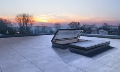 A RHTEP roof hatch from Gorter in a cold area